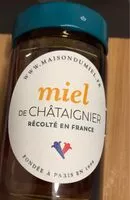 Mängden socker i Miel de chataignier récolté en France