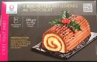 Mängden socker i 4 buchettes patissieres au chocolat