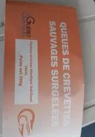 Mängden socker i Queues de crevettes sauvages surgelées