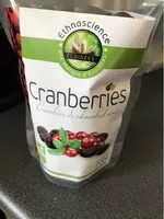 Mängden socker i Cranberries au chocolat noir BIO - sachet