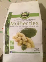 Mängden socker i Mulberries (mûres Blanches) Bio
