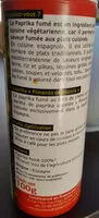 Mängden socker i Paprika fumé en poudre BIO - saupoudreur