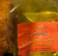 Mängden socker i Nonettes au miel, fourrées à l'orange