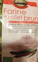 Mängden socker i Farine de millet brun