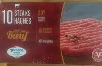 Mängden socker i Steaks Hachés