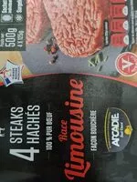 Mängden socker i Steaks hachés