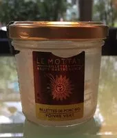 Mängden socker i Rillette de porc bio poivre vert