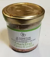 Mängden socker i Rillettes gourmandes pur porc cornichons et graines de moutarde