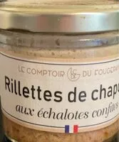 Mängden socker i Rillettes de chapon aux échalotes confites