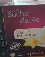 Mängden socker i Buche glacée Vanille Fruits exotiques