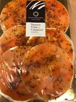 Mängden socker i Saumon fume en carpacio