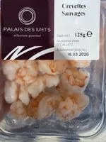 Mängden socker i Crevettes sauvages