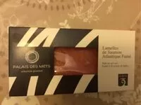 Mängden socker i Lamelles de saumon Atlantique fume