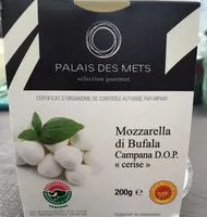 Mängden socker i Mozarella di buffala campana cerise