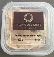 Mängden socker i Salade de saumon fume PALAIS DES METS