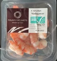 Mängden socker i Crevettes Madagascar