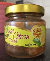 Mängden socker i Confit citron piment