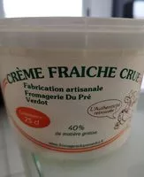 Mängden socker i Crème fraiche crue