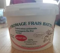 Mängden socker i Fromage frais battu