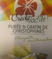 Mängden socker i Purée et gratin de christophines