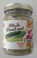 Mängden socker i Pâte de piment vert