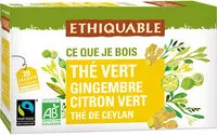 Mängden socker i Thé vert gingembre citron