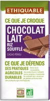 Mängden socker i Chocolat au lait riz soufflé