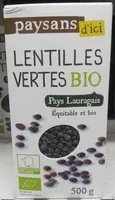 Mängden socker i Lentilles vertes bio