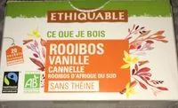 Mängden socker i Ethiquable The Rooibos Vanille 40G