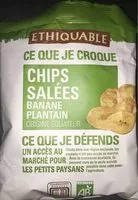 Mängden socker i Chips salées banane plantain