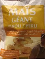 Mängden socker i Maïs géant perou