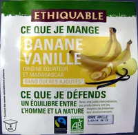 Mängden socker i Banane Vanille bio Ethiquable