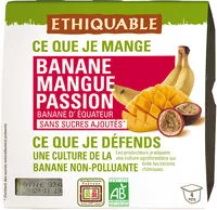 Mängden socker i Banane Mangue Passion bio