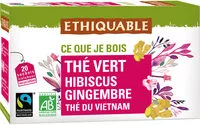 Mängden socker i Thé vert Hibiscus Gingembre