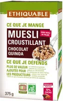 Mängden socker i Muesli croustillant chocolat quinoa