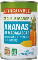 Mängden socker i Ananas de Madagascar