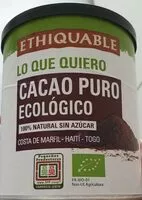 Mängden socker i Cacao puro ecológico