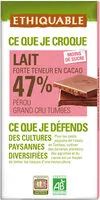 Mängden socker i Chocolat Au Lait 47% Grand Cru Pérou Bio & équitable