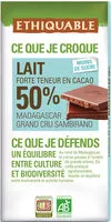 Mängden socker i chocolat lait forte teneur cacao