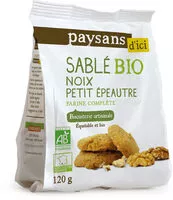 Mängden socker i sablé bio noix petit épeautre