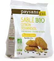 Mängden socker i Sablé Bio citron tournesol