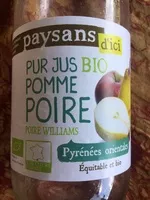 Mängden socker i Pur jus bio pomme poire