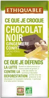 Dark chocolates with ginger