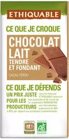 Mängden socker i Chocolat lait nature tendre et fondant