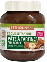 Mängden socker i Pâte à tartiner aux noisettes