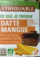 Mängden socker i Pâte de datte mangue