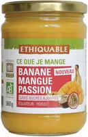 Mängden socker i Banane mangue passion sans sucres ajoutés