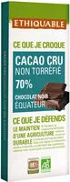 Mängden socker i Cacao cru 70%