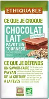 Mängden socker i Chocolat au lait 42%, tournesol, lin et pavot