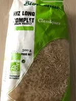 Mängden socker i Biothentic Riz Long 1 / 2 Complet 1Kg